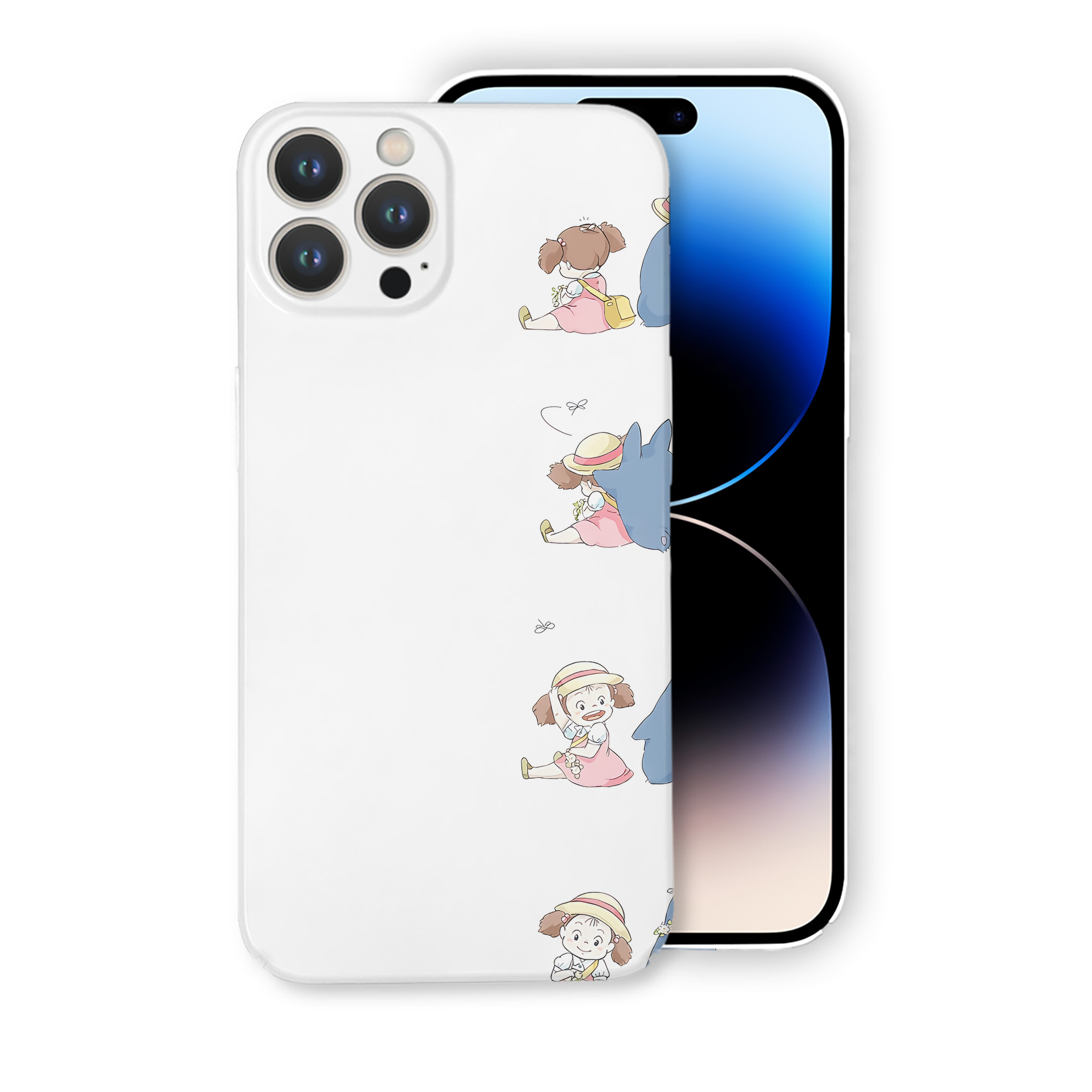 （画像用） となりのトトロ 草壁メイ 草壁サツキ My Neighbor Totoro Satsuki Kusakabe Mei Kusakabe 【iPhone 14シリーズ対応】ハードケース